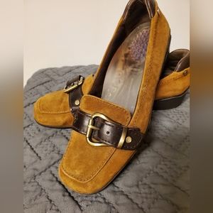 Brown Suede Loafers Sz 6.5